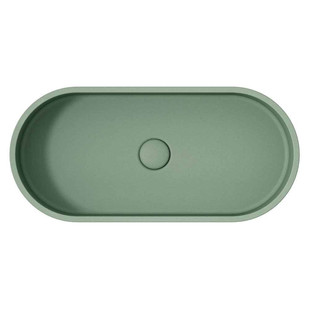 Fienza Jada Pill Concrete Above Counter Basin - Sage