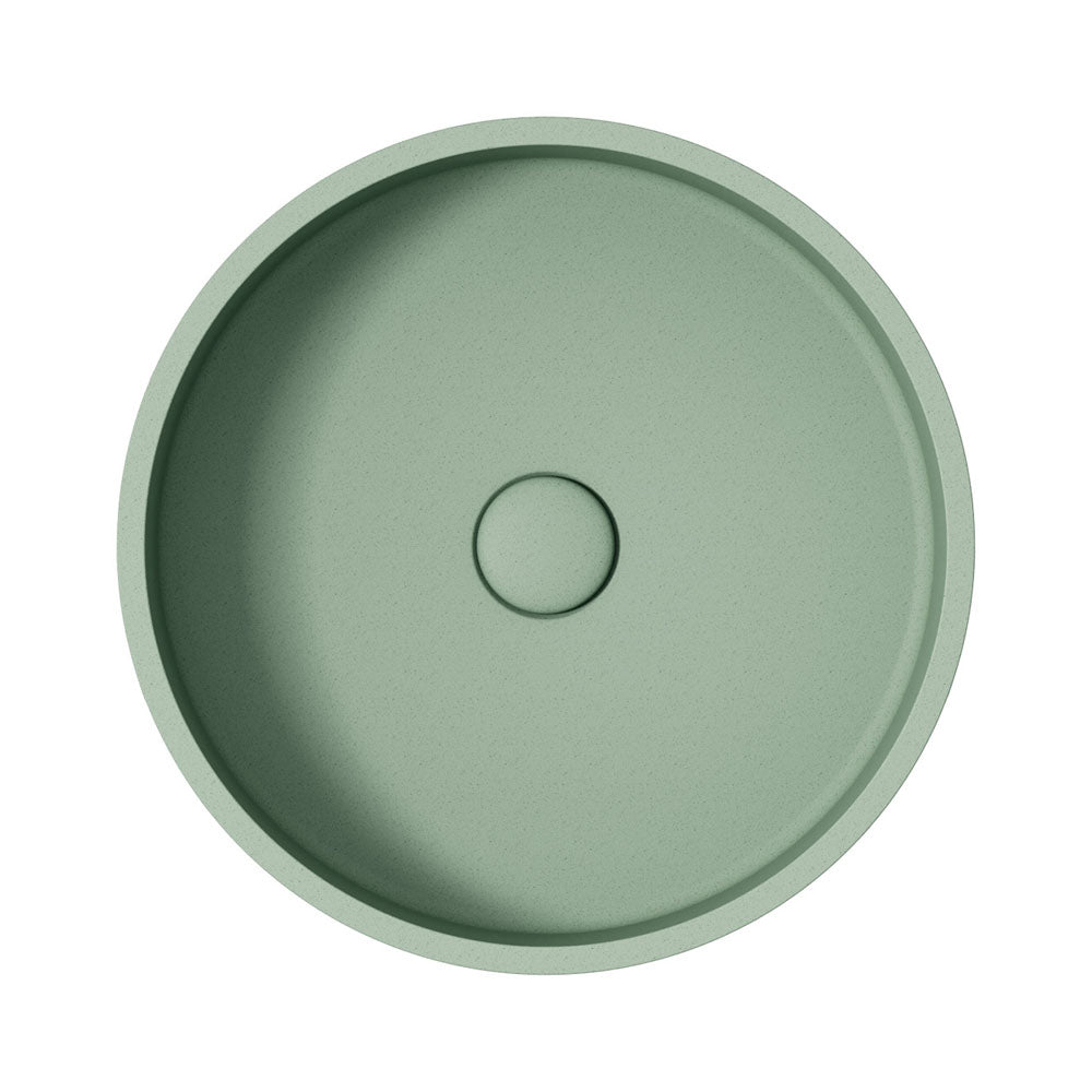 Fienza Jada Round Concrete Above Counter Basin - Sage