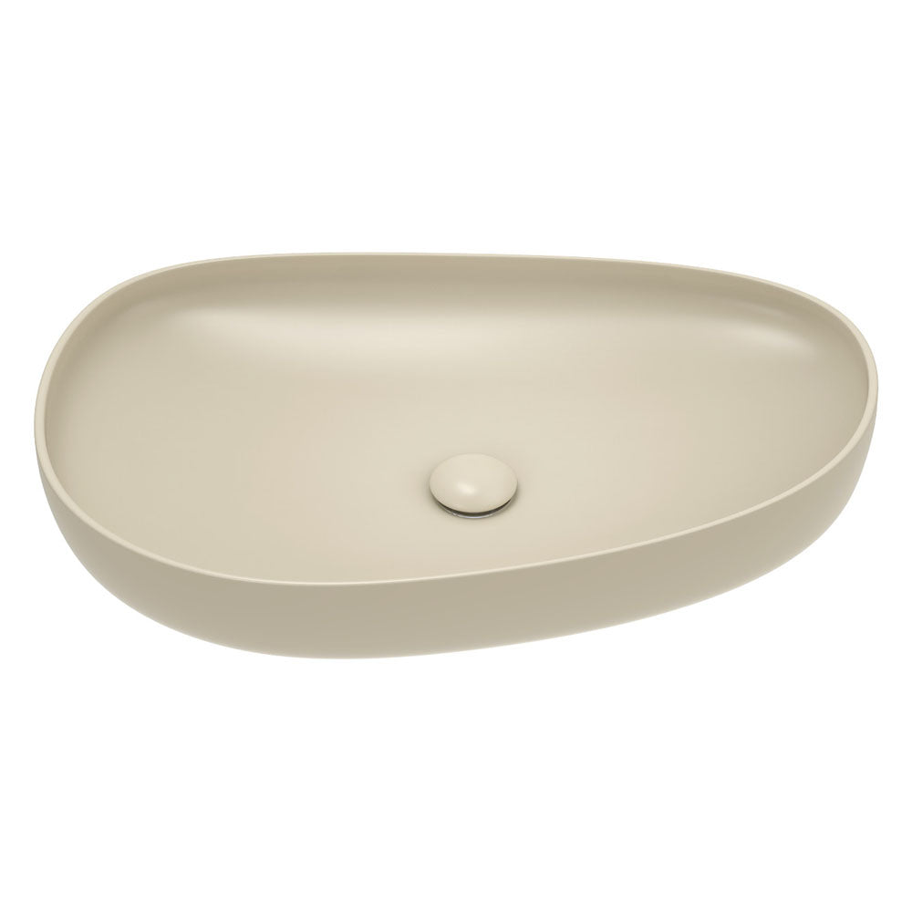 Fienza Pebble Above Counter Basin - Matte Khaki