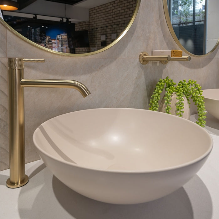 Fienza Aluca Above Counter Basin - Matte Khaki
