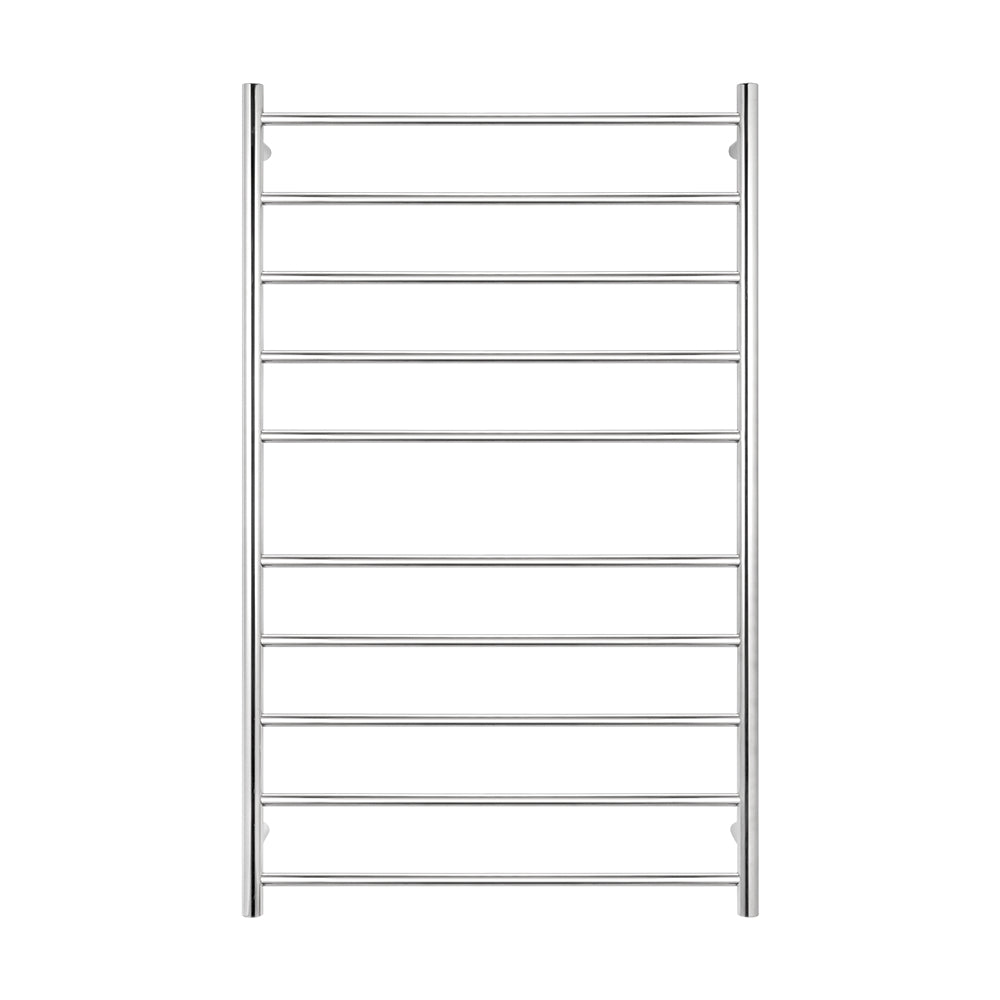 Radiant Heating Round Bars 240V Heated Towel Rails Polished 750 x 1200