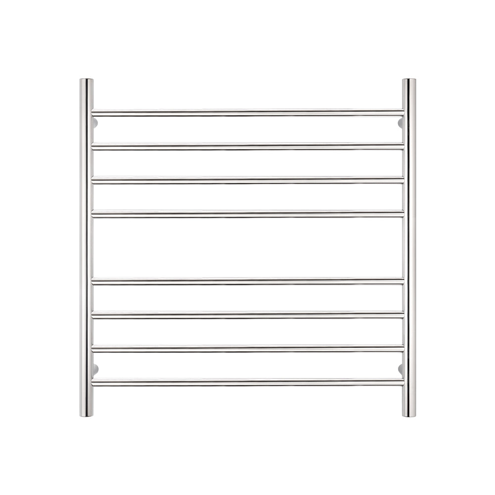 Radiant Heating Round Bars 240V Heated Towel Rails Polished 750 x 750