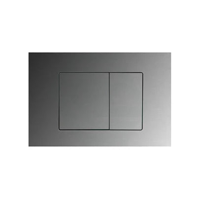 R&T Square Button Flush Plate for In-wall Concealed Cistern Gunmetal Grey