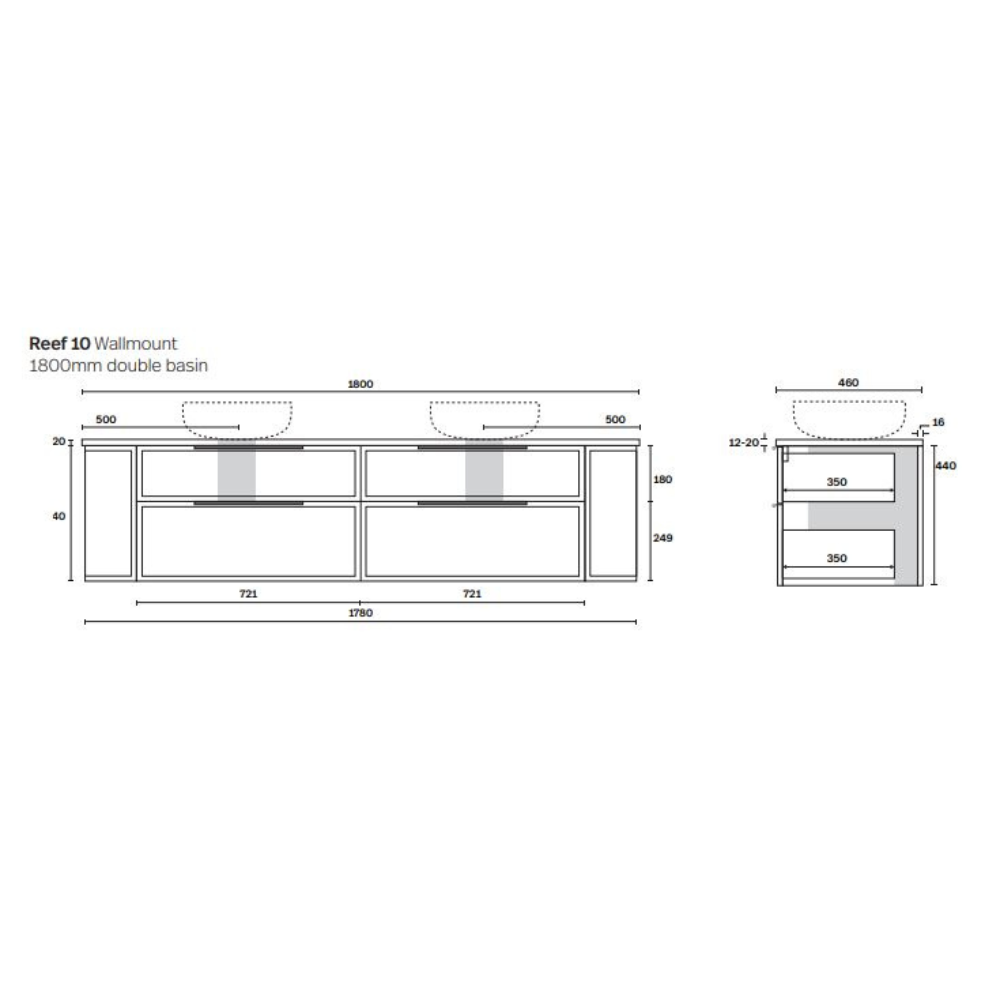 Marquis Reef Wall Hung Vanity