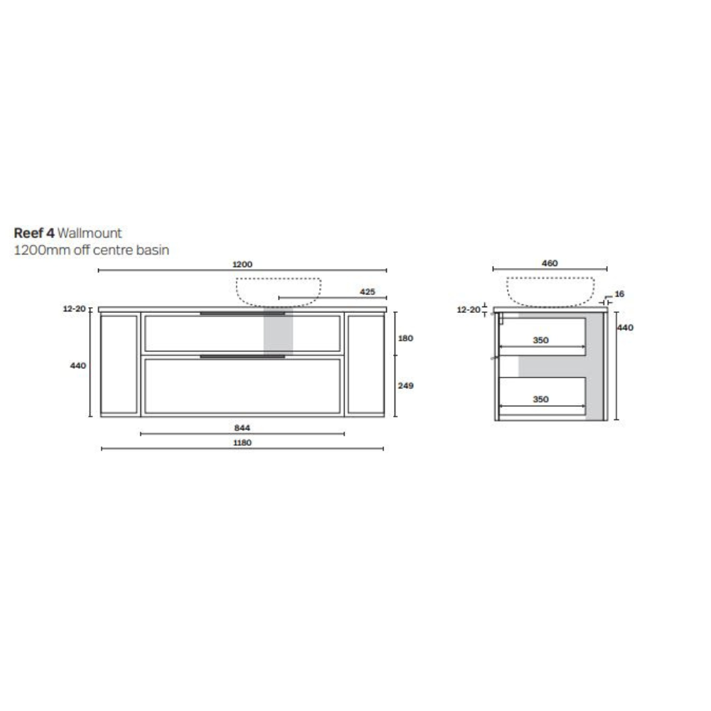 Marquis Reef Wall Hung Vanity