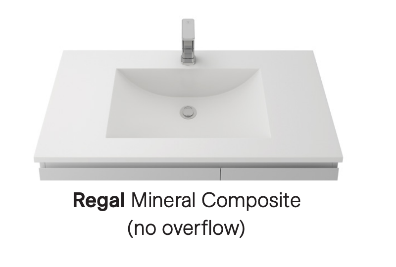 Timberline Kansas Wall Hung Vanity with Regal Acrylic Top