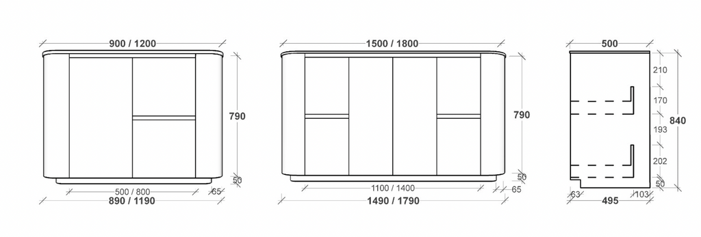 Rifco Contour Supreme Vanity with Caesarstone and Basin