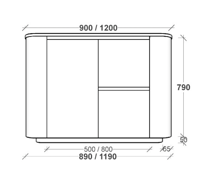 Rifco Contour Supreme Vanity with Caesarstone and Basin