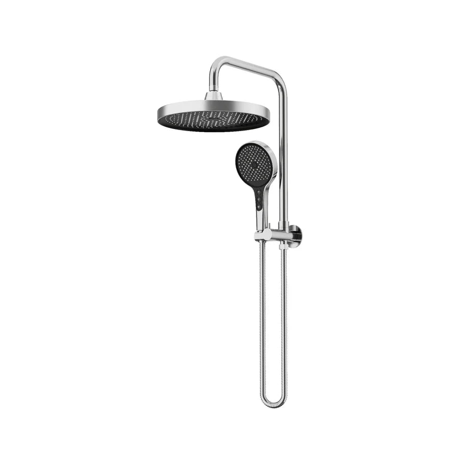 Amoza Round Mini Combo Twin Shower Set Top Inlet