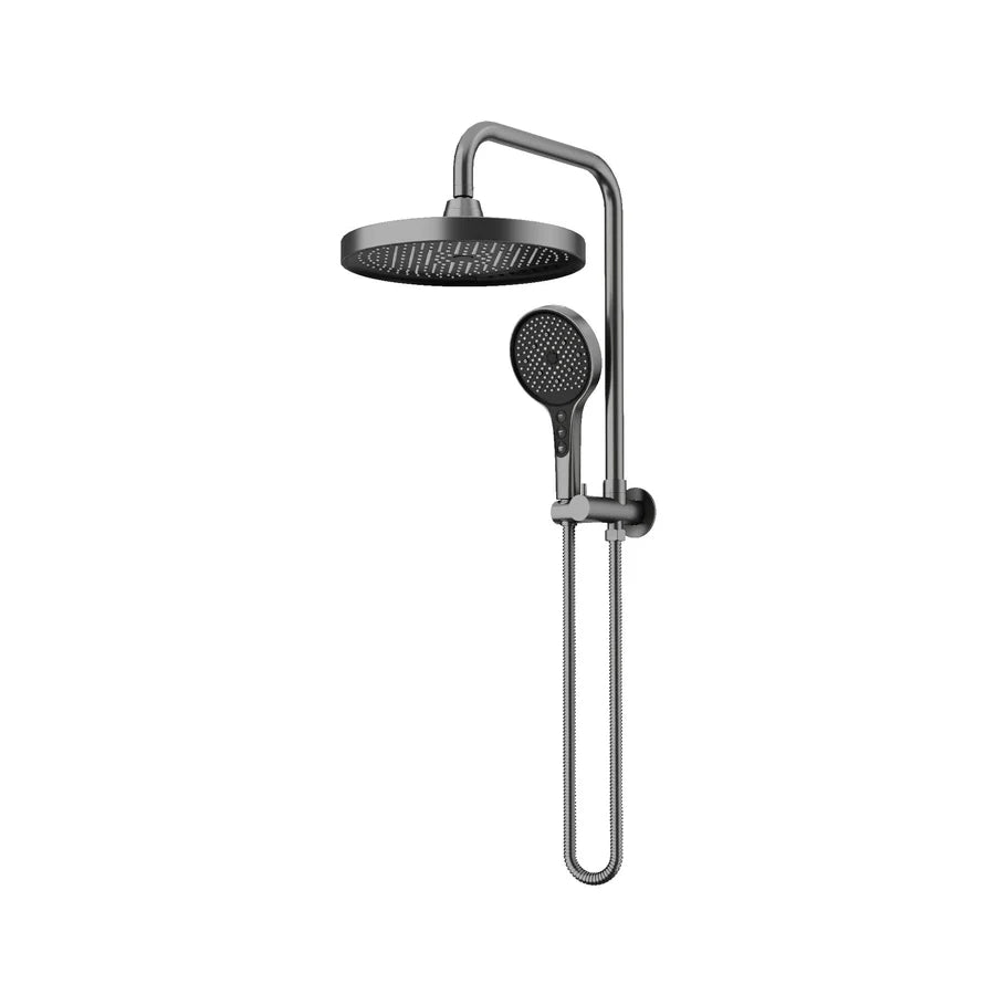 Amoza Round Mini Combo Twin Shower Set Top Inlet