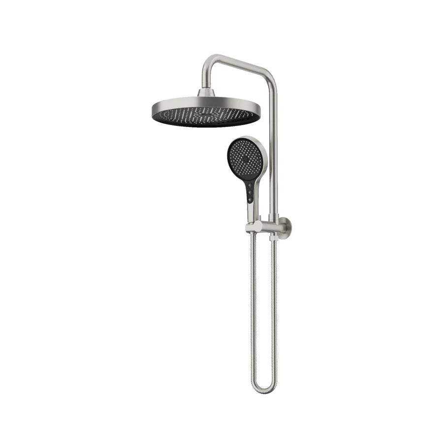 Amoza Round Mini Combo Twin Shower Set Top Inlet