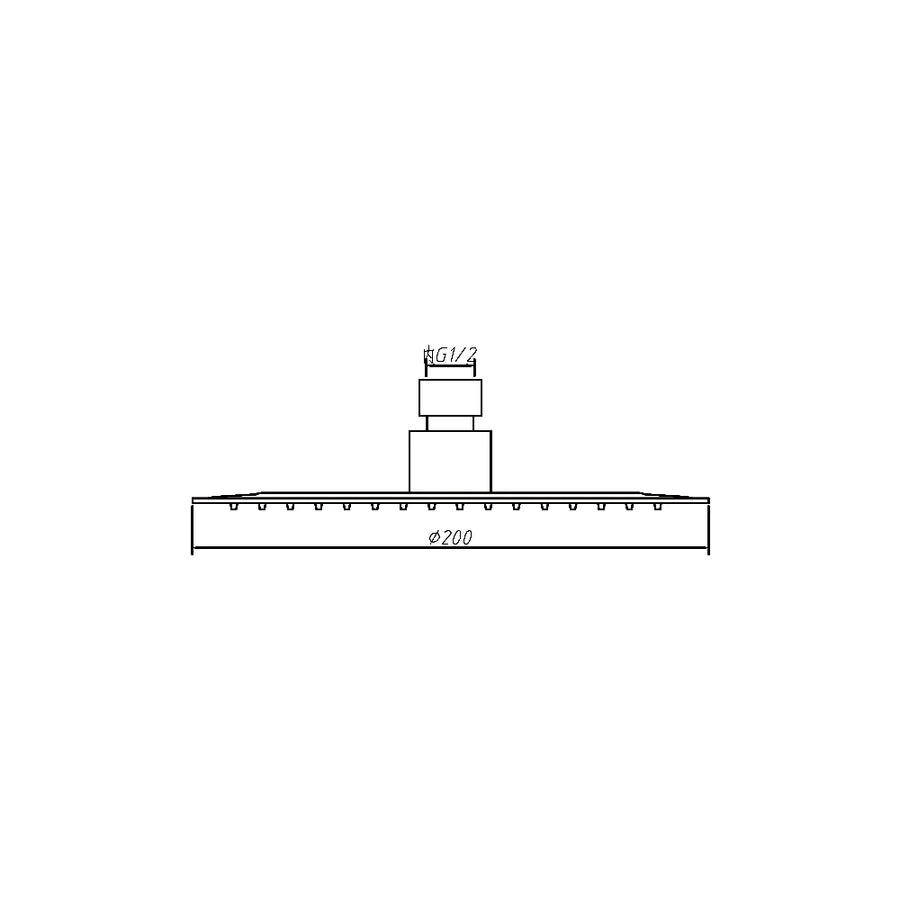 Amoza 200mm S/S Shower Head