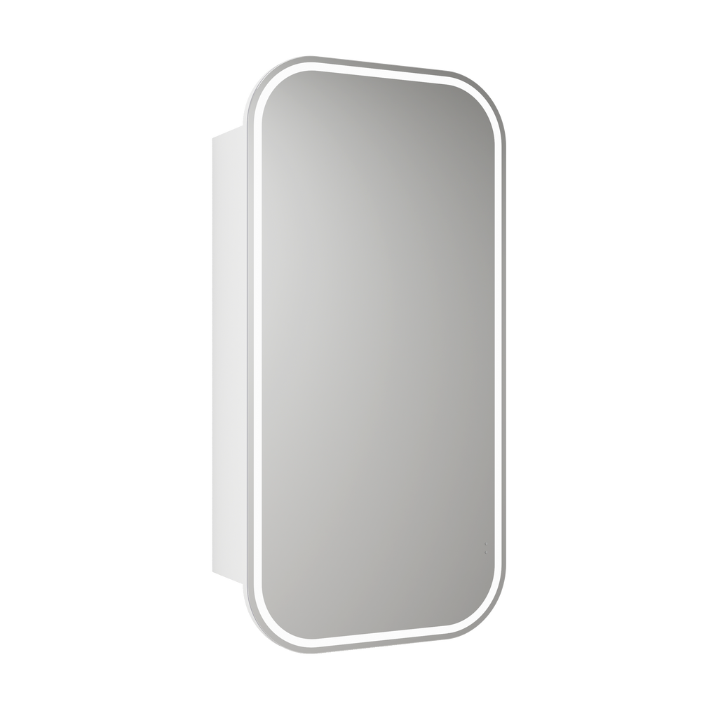 Aulic Vienna LED Shaving Cabinet - Matte White