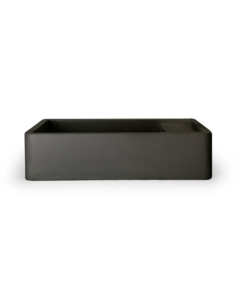 Nood Co Shelf 02 Basin Wall Hung - Charcoal