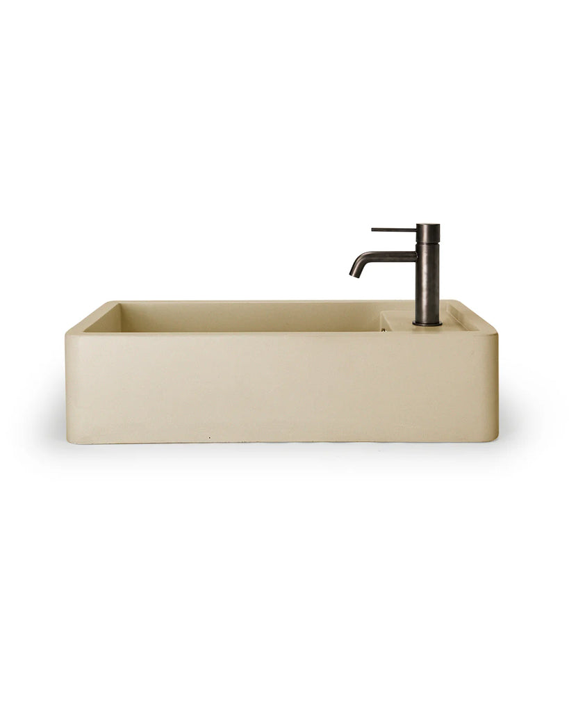 Nood Co Shelf 02 Basin Wall Hung - Custard