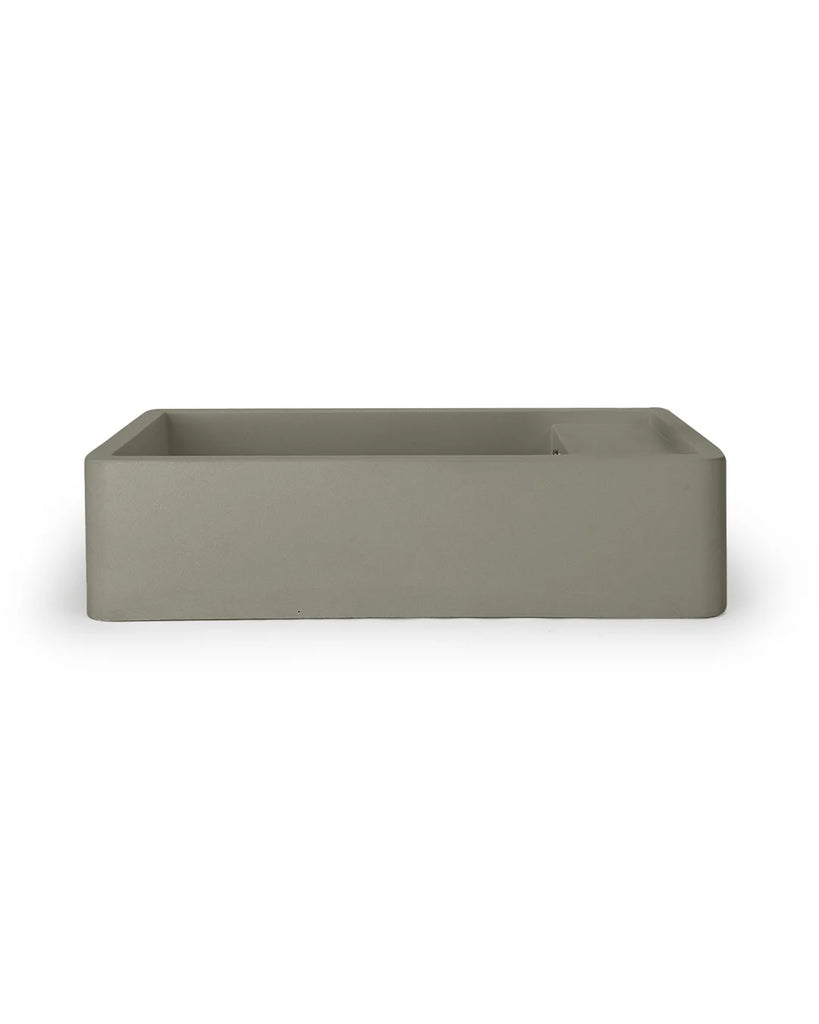 Nood Co Shelf 02 Basin Wall Hung - Olive