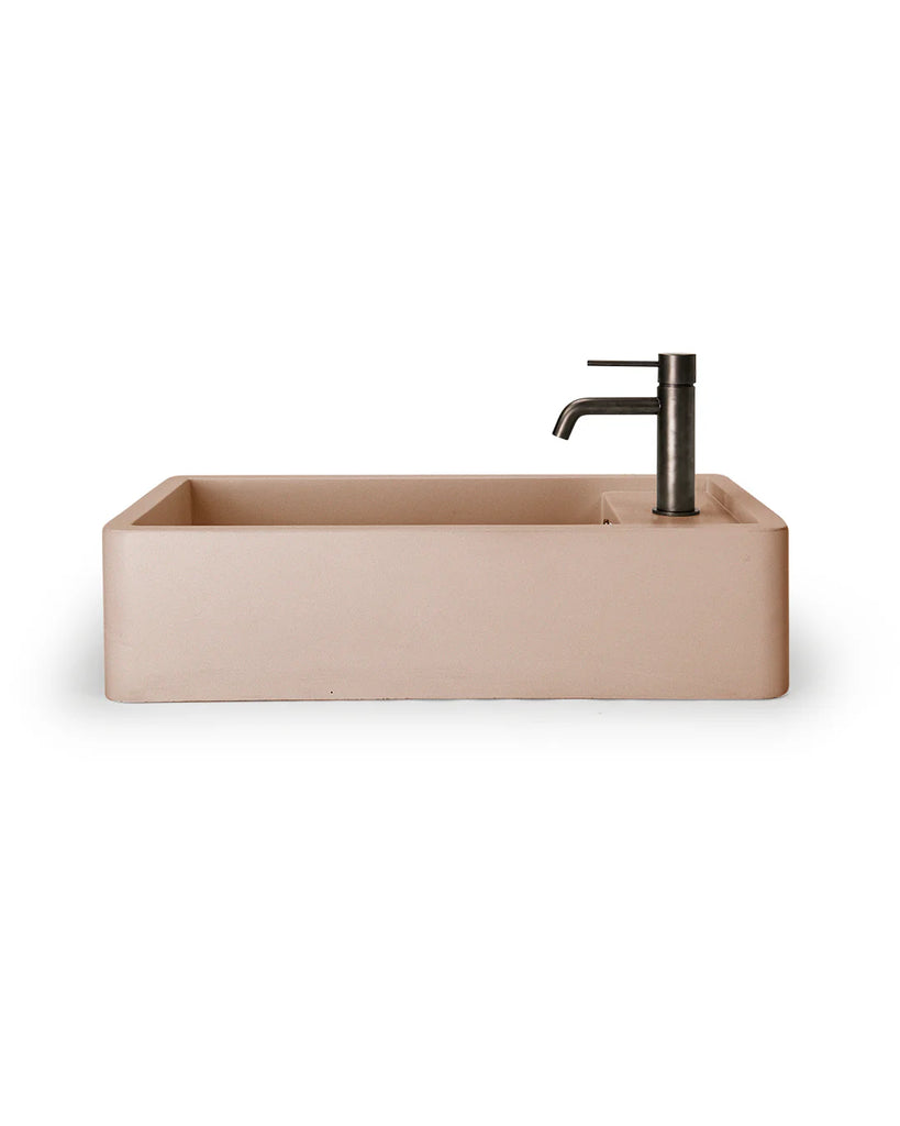 Nood Co Shelf 02 Basin Wall Hung - Pastel Peach