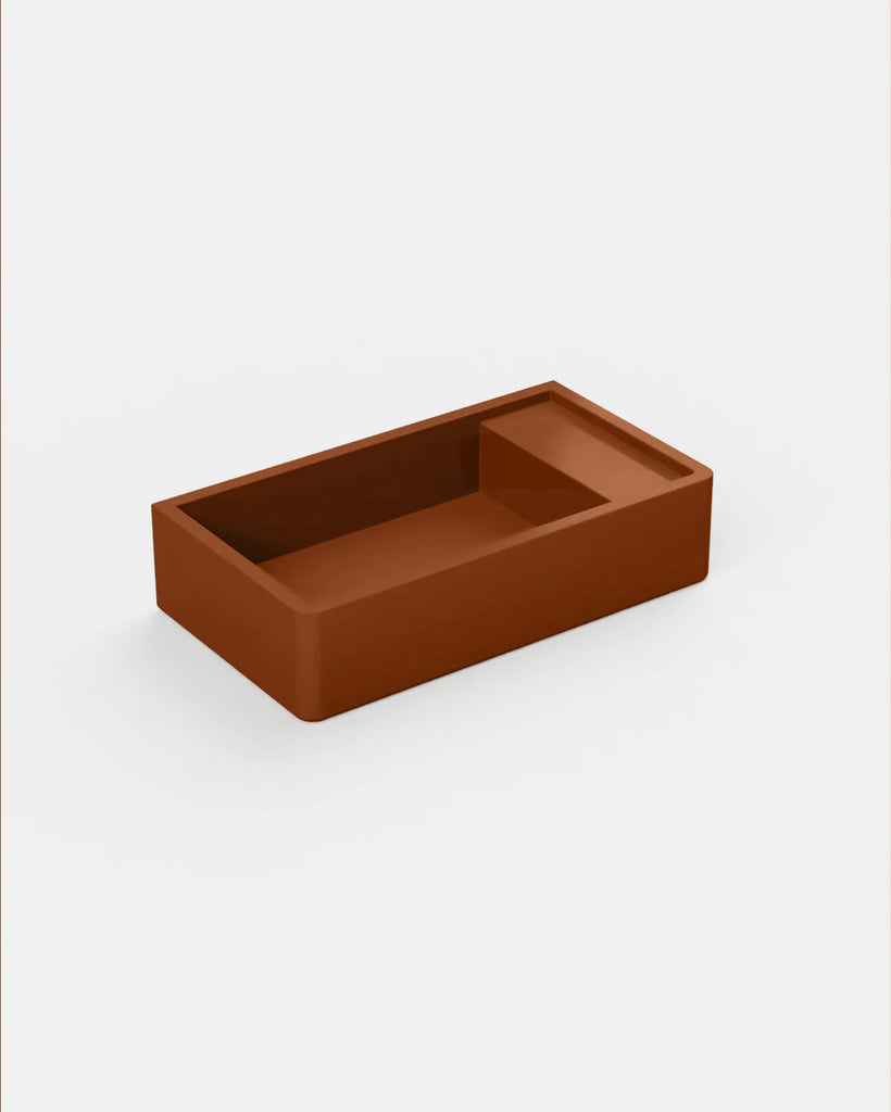 Nood Co Shelf 02 Basin Wall Hung - Rust