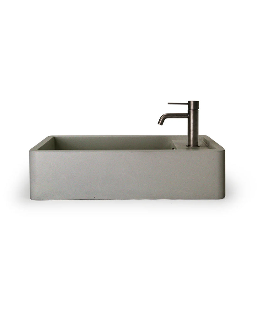 Nood Co Shelf 02 Basin Wall Hung - Sky Grey