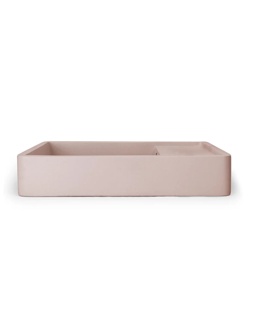 Nood Co Shelf 03 Basin Wall Hung - Blush Pink