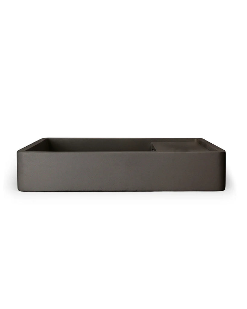 Nood Co Shelf 03 Basin Wall Hung - Charcoal