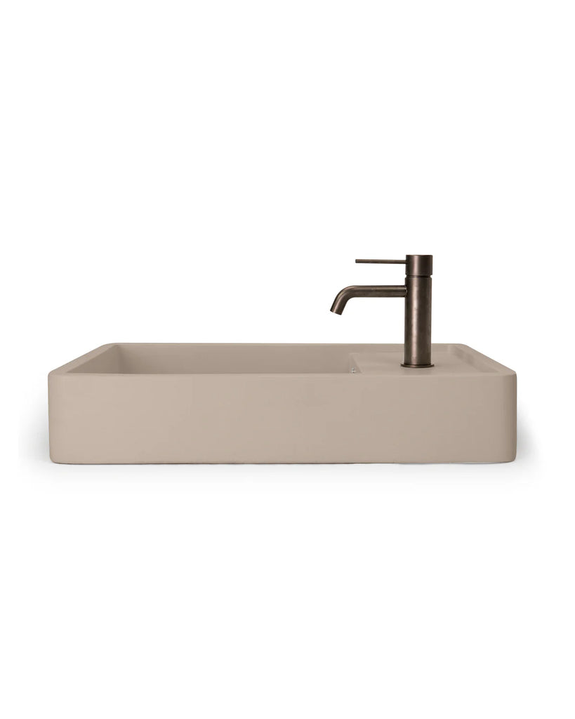 Nood Co Shelf 03 Basin Wall Hung - Mushroom