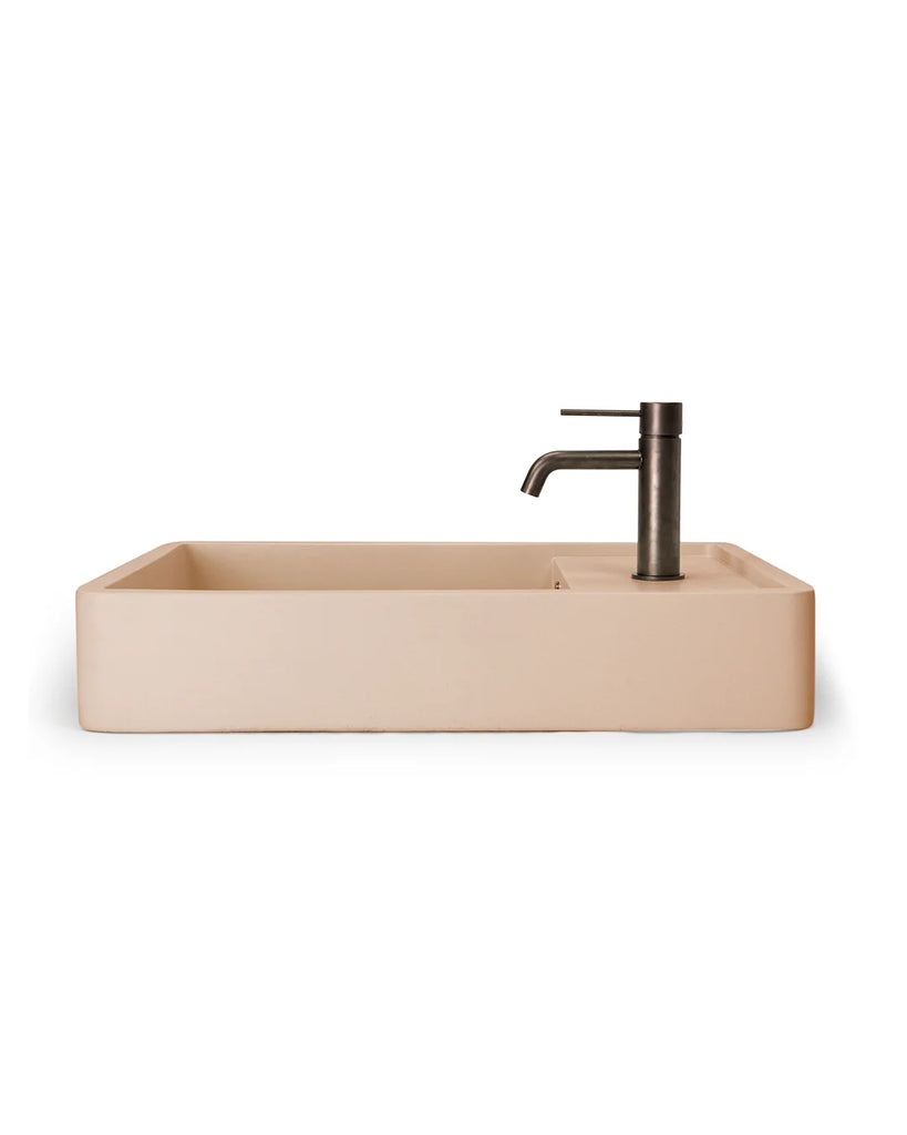 Nood Co Shelf 03 Basin Wall Hung - Pastel Peach