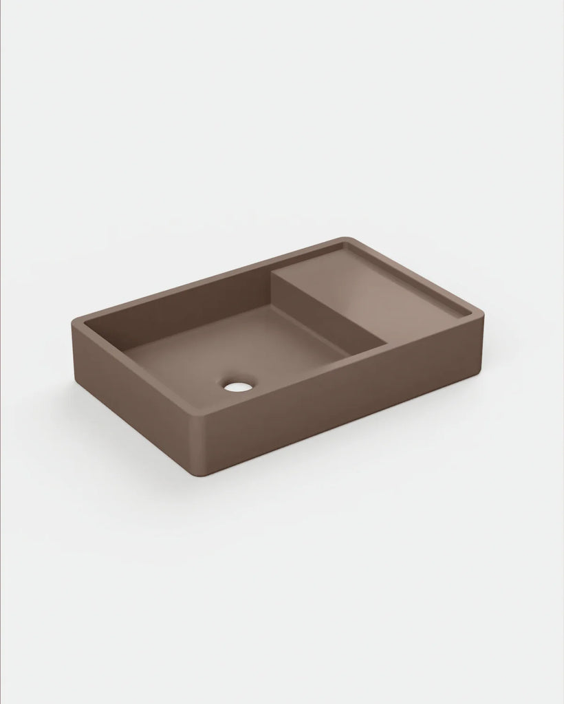 Nood Co Shelf 03 Basin Wall Hung - Paperbark