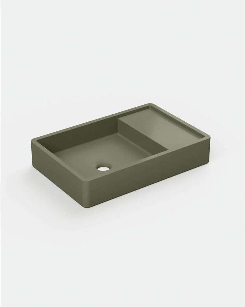 Nood Co Shelf 03 Basin Wall Hung - Sage