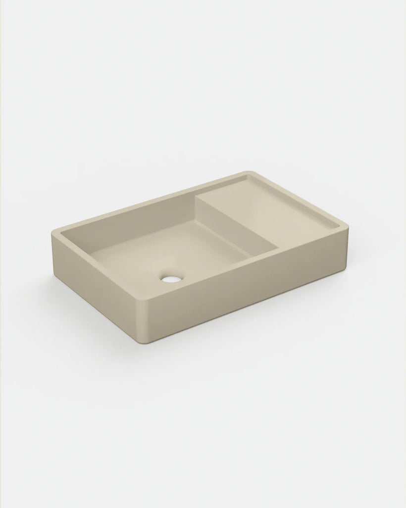 Nood Co Shelf 03 Basin Wall Hung - Wheat