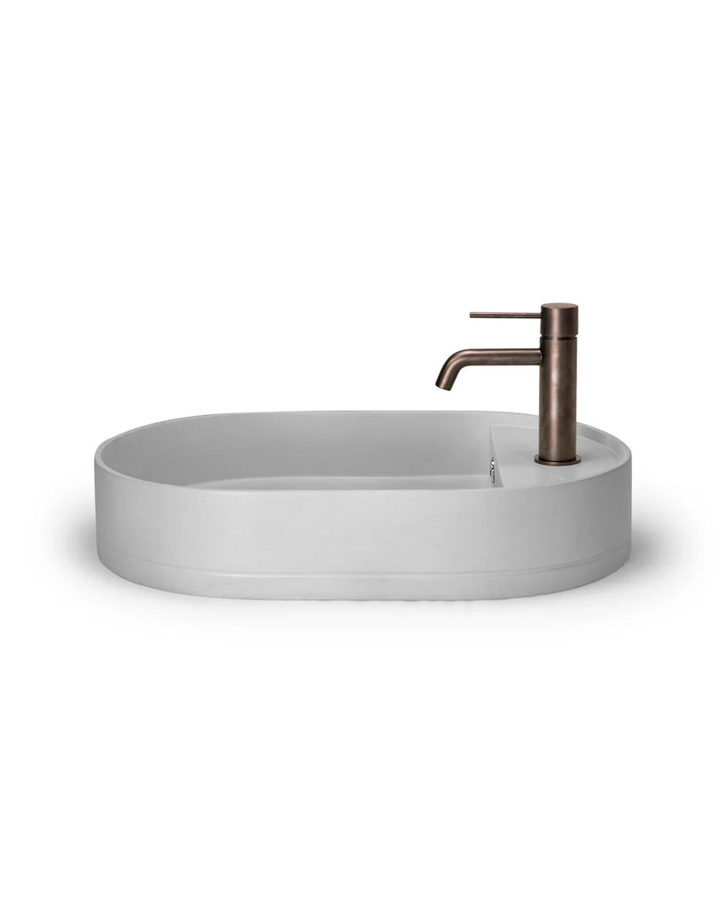 Nood Co Shelf Oval Basin Wall Hung - Cloud