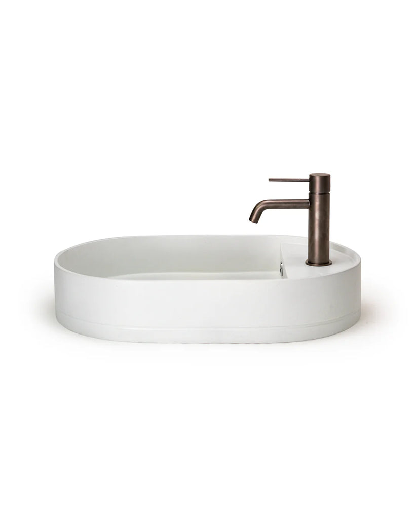 Nood Co Shelf Oval Basin Wall Hung - Ivory