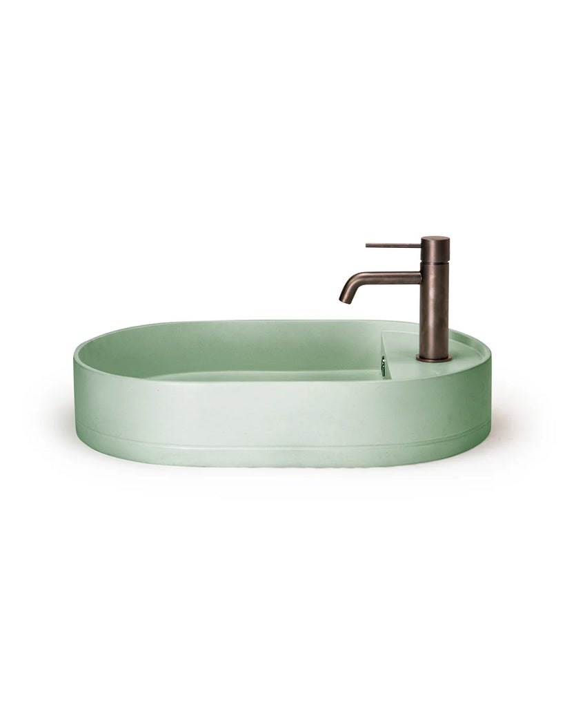 Nood Co Shelf Oval Basin Wall Hung - Mint