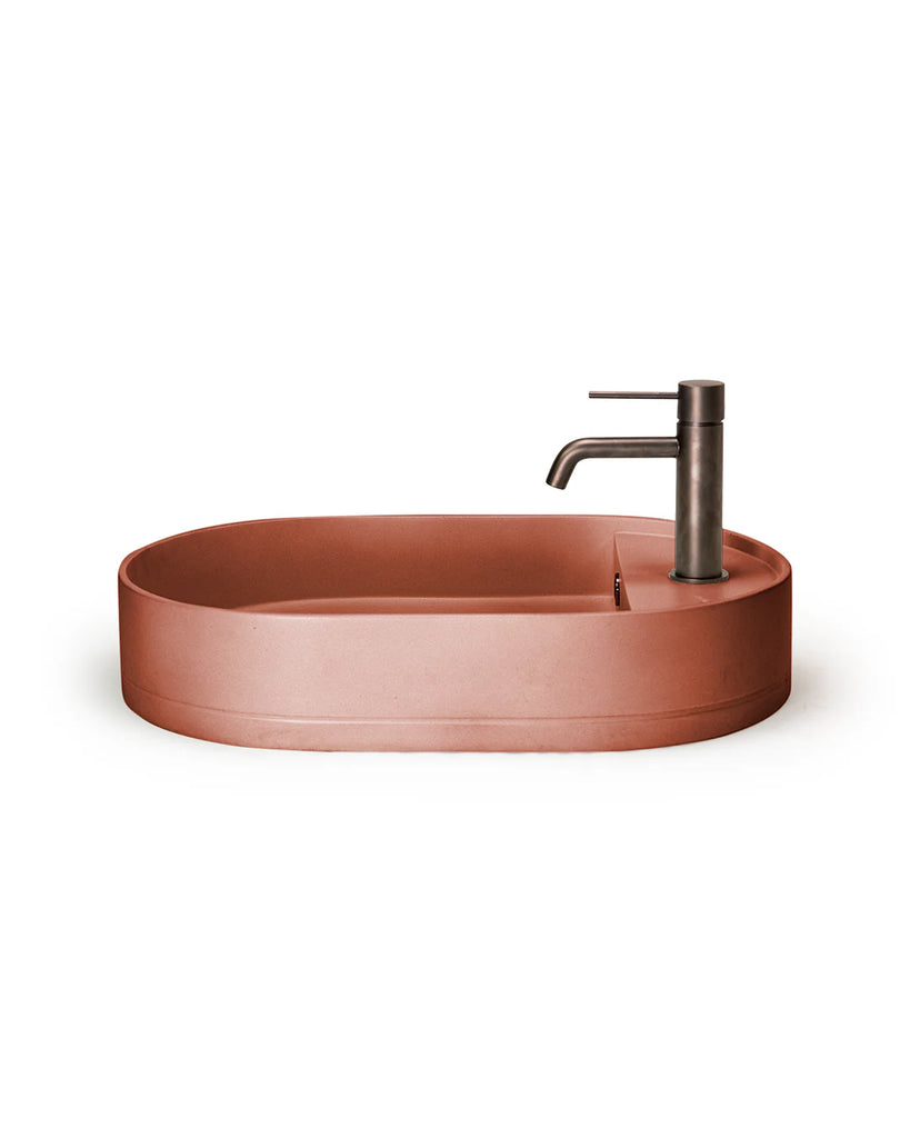 Nood Co Shelf Oval Basin Wall Hung - Musk