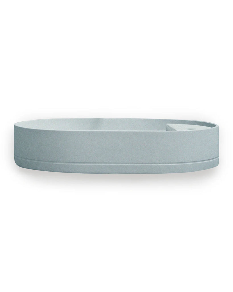 Nood Co Shelf Oval Basin Wall Hung - Powder Blue