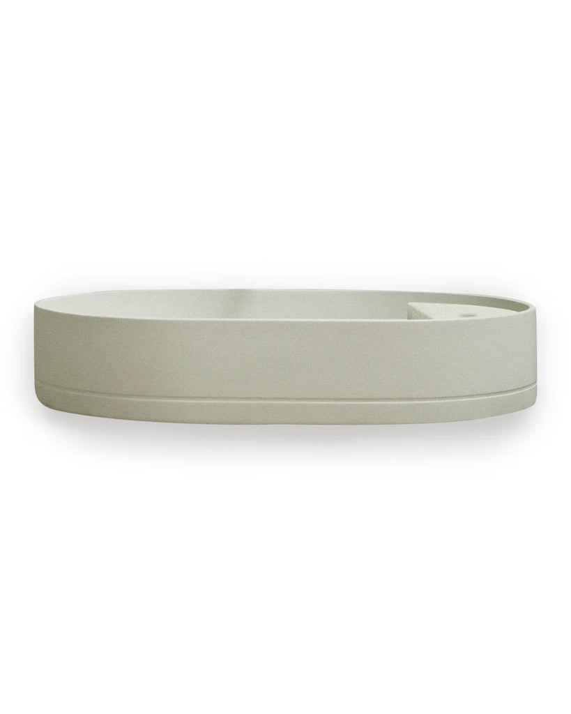 Nood Co Shelf Oval Basin Wall Hung - Sand