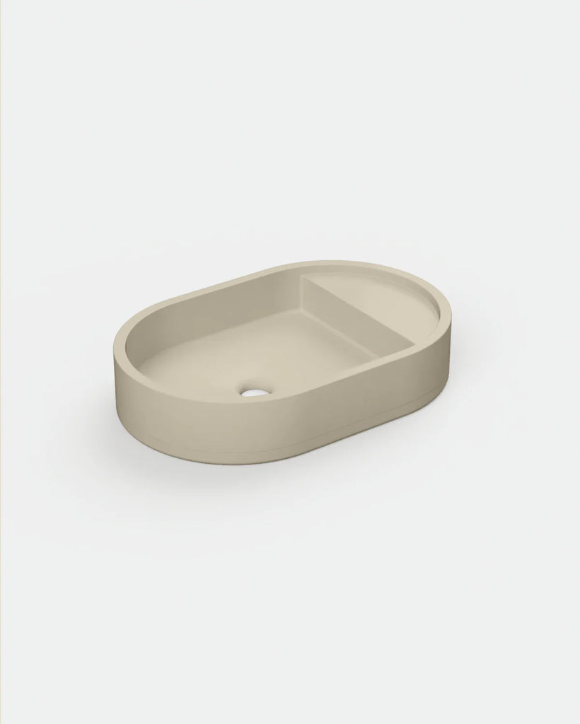 Nood Co Shelf Oval Basin Wall Hung - Wheat