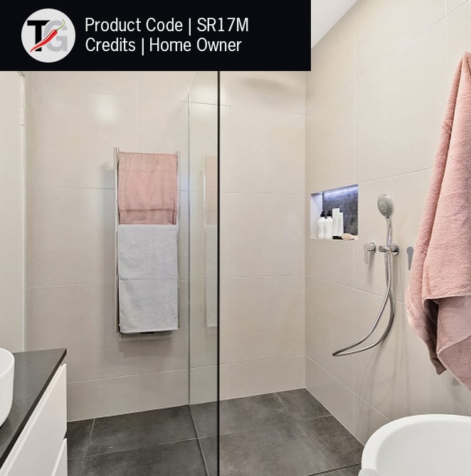 Thermogroup 8 Bar Straight Round Ladder Heated Towel Rail - Stainless Steel