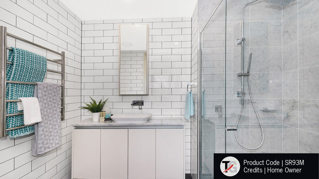 Thermogroup 7 Bar Straight Round Ladder Heated Towel Rail - Chrome