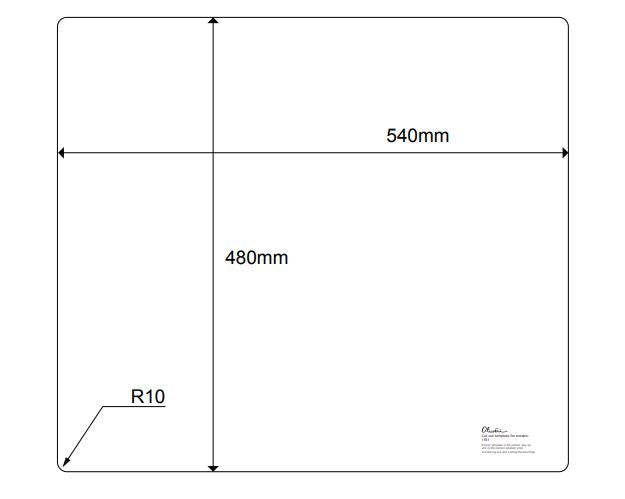 Oliveri Santorini Black Large Bowl Topmount Sink with Overflow