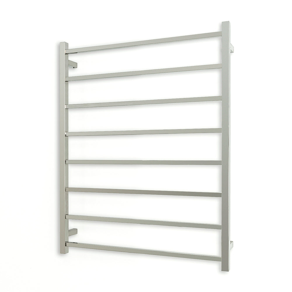 Radiant Heating Square Bars 240V Heated Towel Rails Polished 800 x 1000