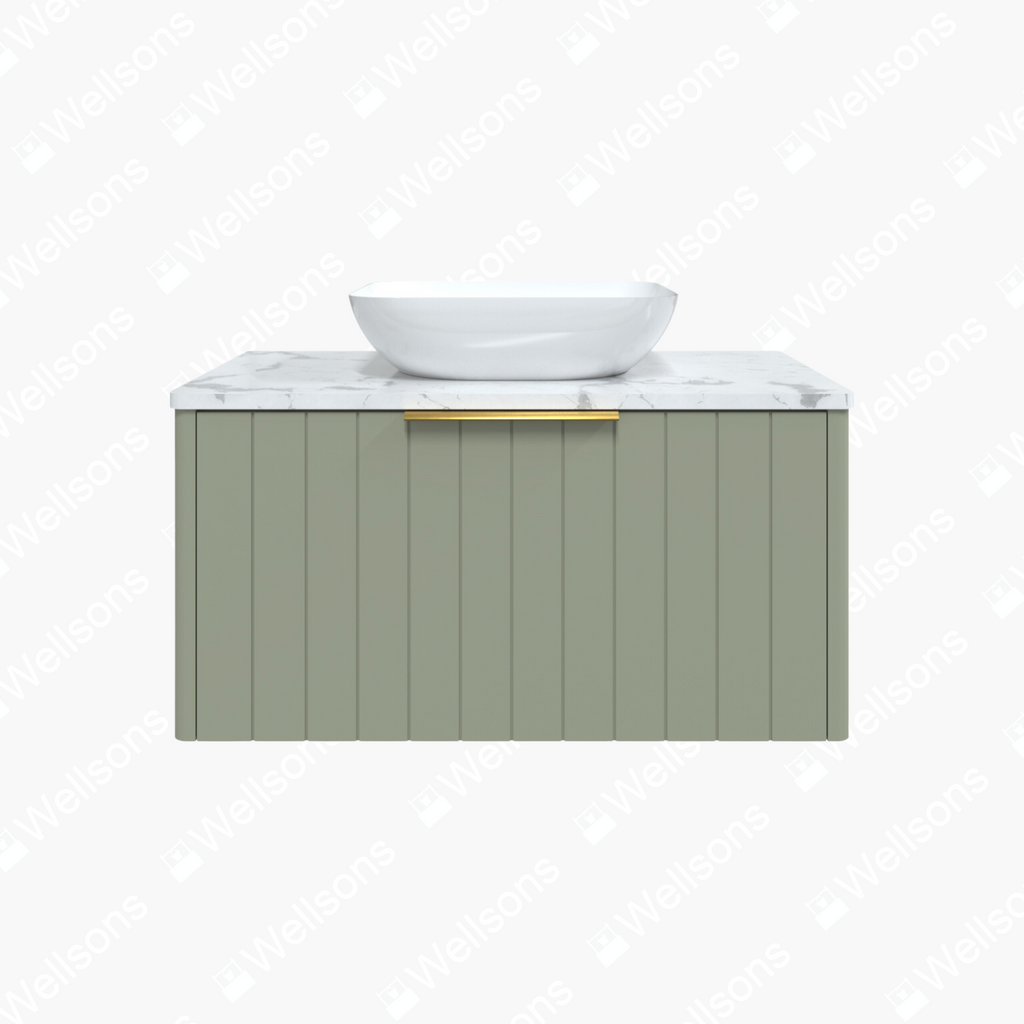Timberline Saba Wall Hung Vanity With Above Counter Basin