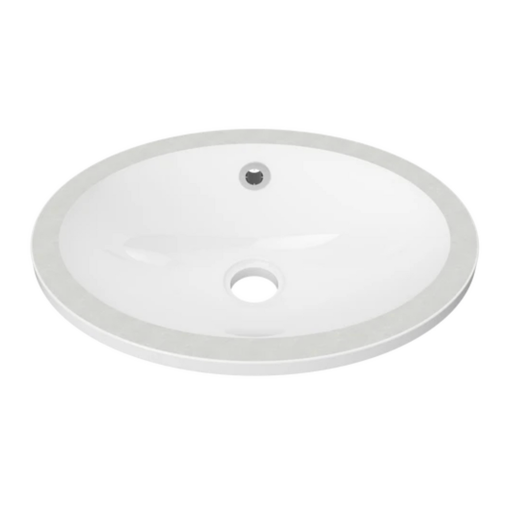 Amara Undermount Basin 450mm White Gloss