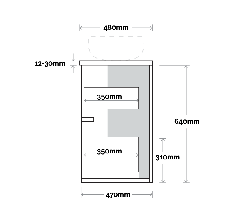 Marquis Salamander Wall Hung Vanity