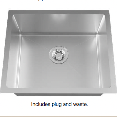 Timberline Overmount Sink with Basket Waste