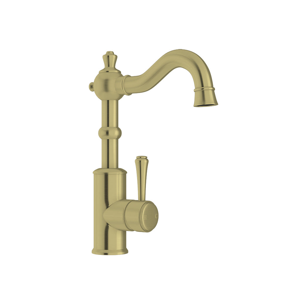 Augustine Classic Traditional Basin Mixer - Gold