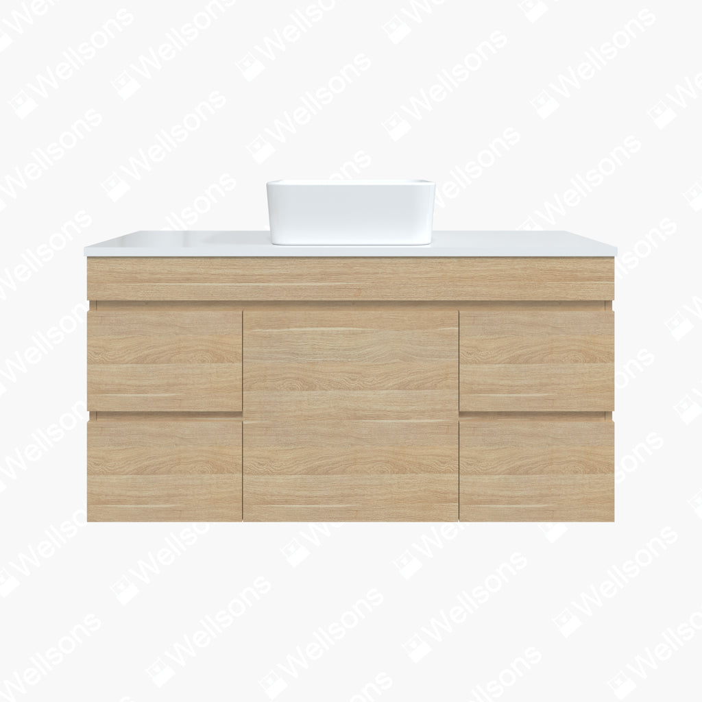 Timberline Bargo Wall Hung Vanity with Silksurface Top & Basin