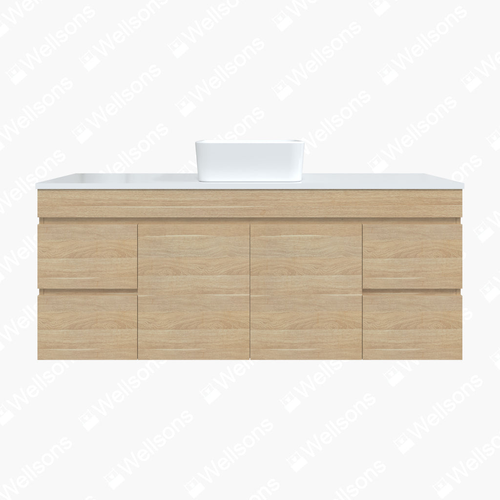 Timberline Bargo Wall Hung Vanity with Silksurface Top & Basin