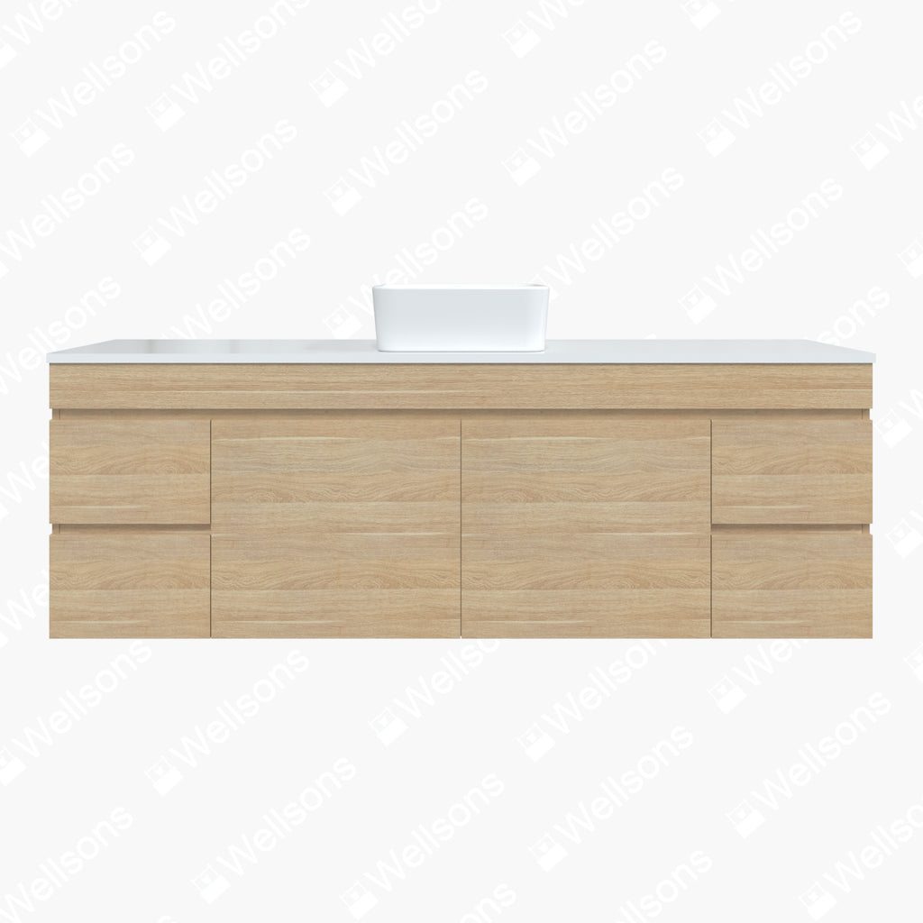 Timberline Bargo Wall Hung Vanity with Silksurface Top & Basin