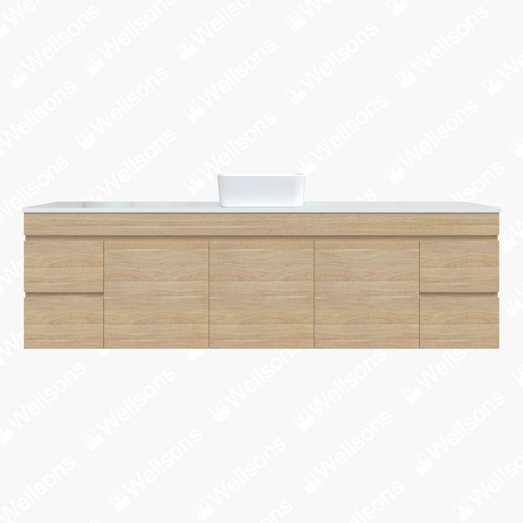 Timberline Bargo Wall Hung Vanity with Silksurface Top & Basin
